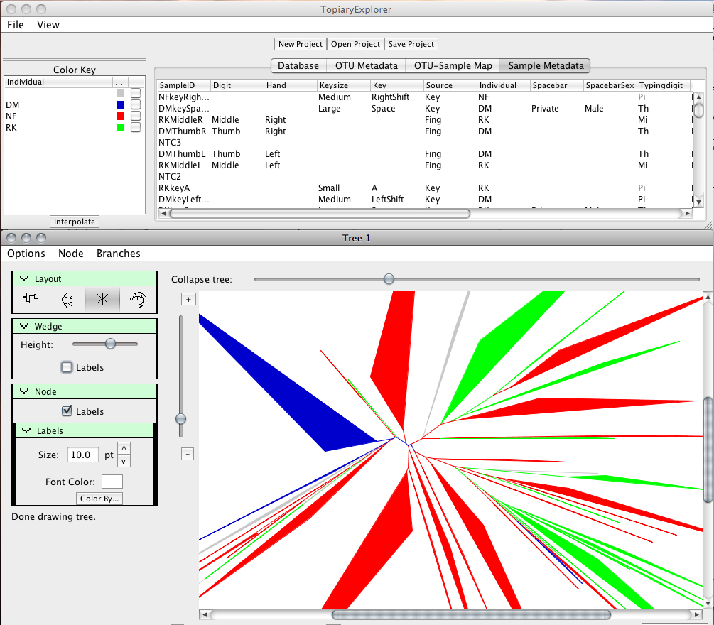 Screenshot of Topiary Explorer